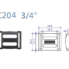 AC204 3/4"