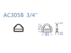AC305B 3/4"